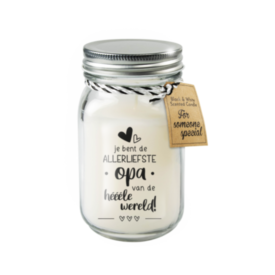 Black and white candle opa Black and white candle opa