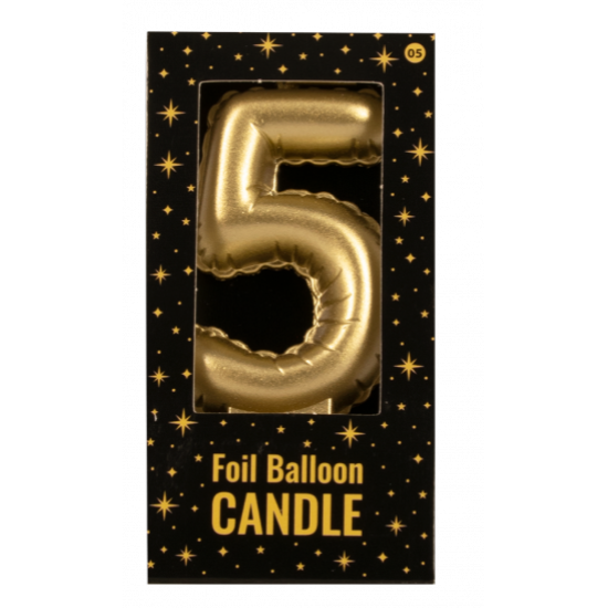 Foil balloon candle 5