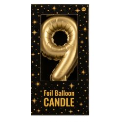 Foil balloon candle 9