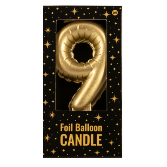Foil balloon candle 9
