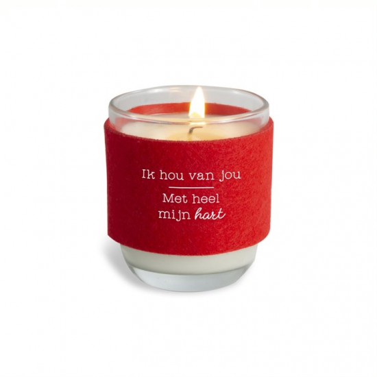 Cosy candle ik hou van jou