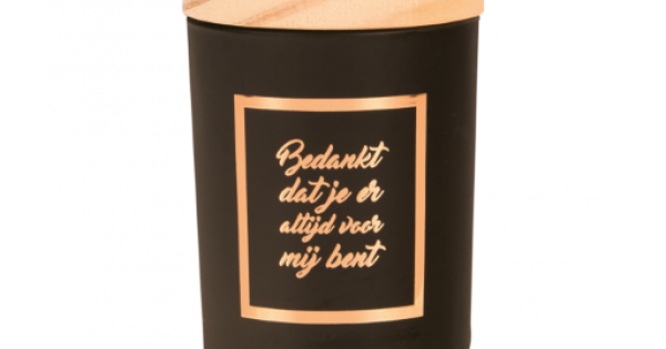 Scented candle bedankt